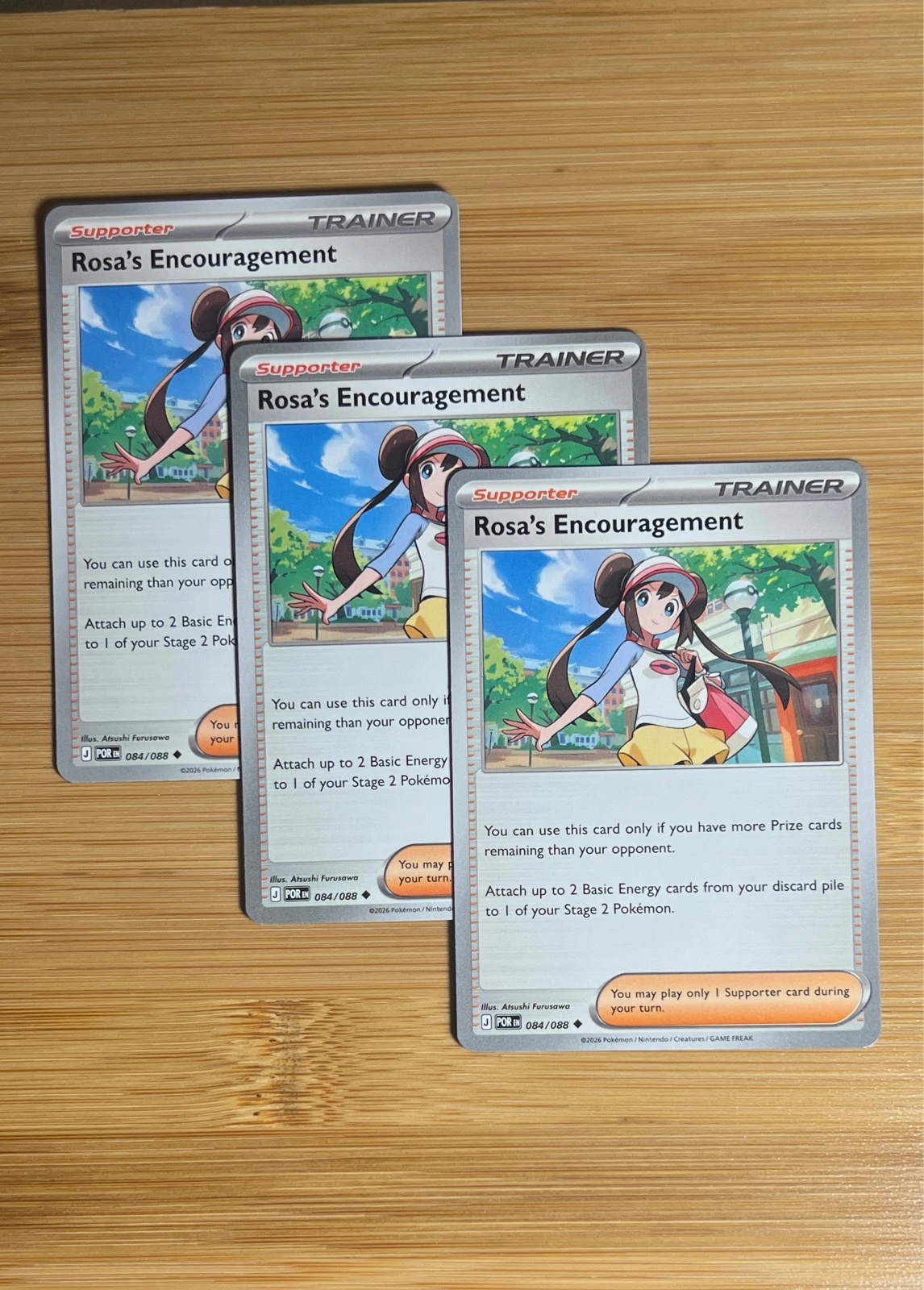 Rosa's Encouragement 3x - Pokémon Perfect Order #084/088