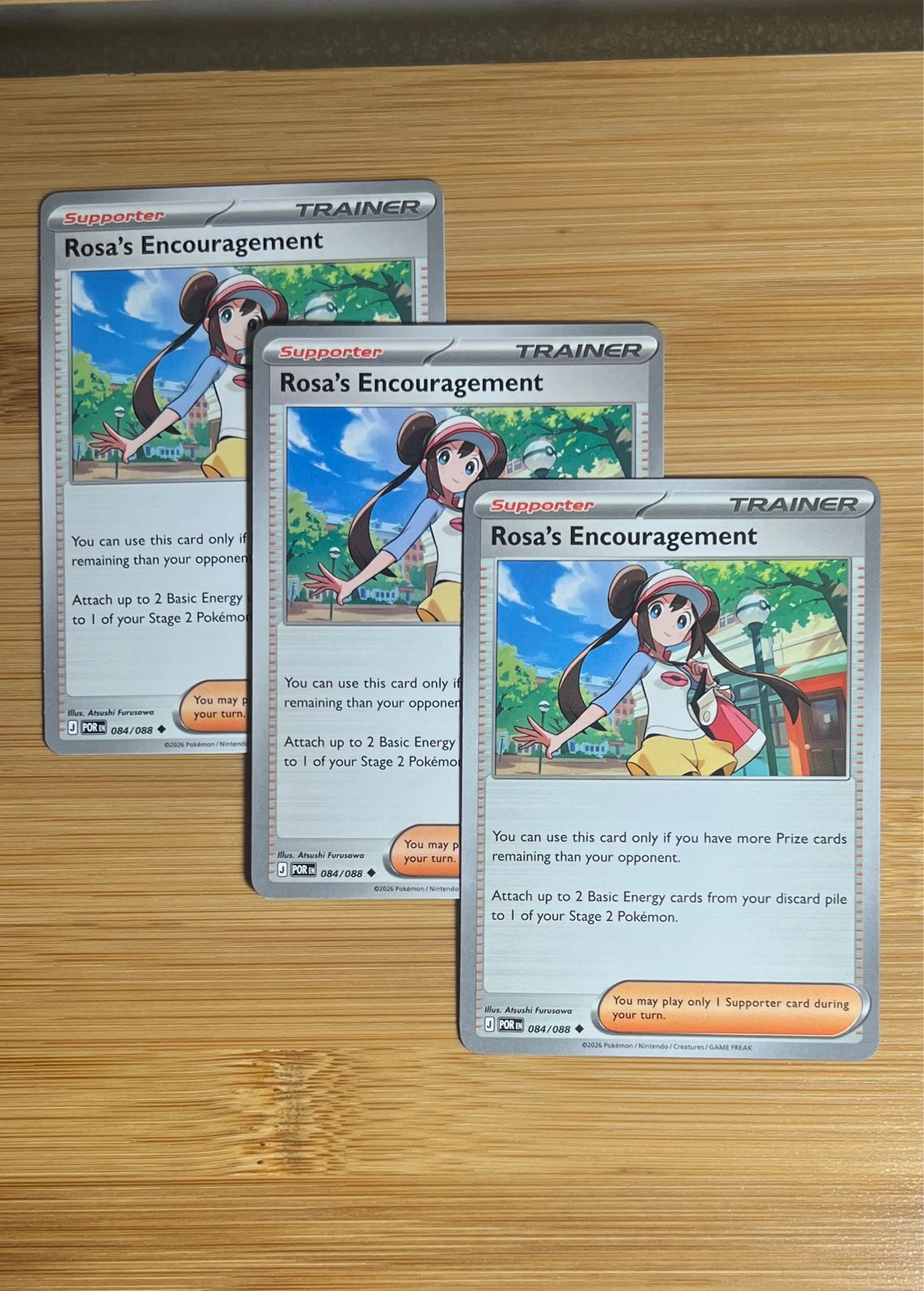 Rosa's Encouragement 3x - Pokémon Perfect Order #084/088