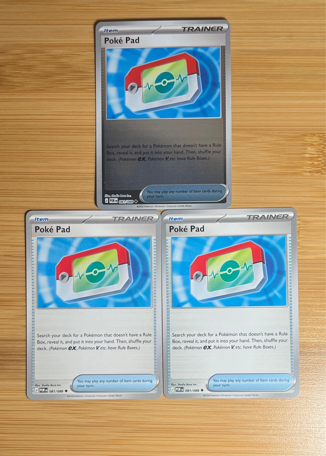 Poké Pad 1x Reverse 2x Normal - Pokémon #081/088