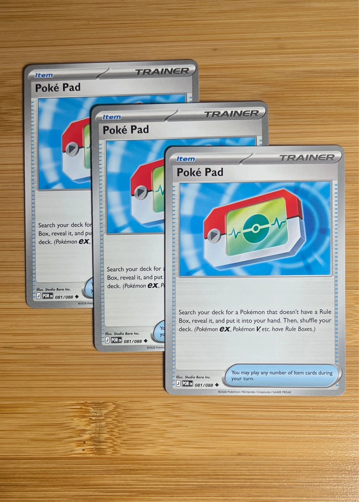 Poké Pad 3x - Pokémon Perfect Order #081/088