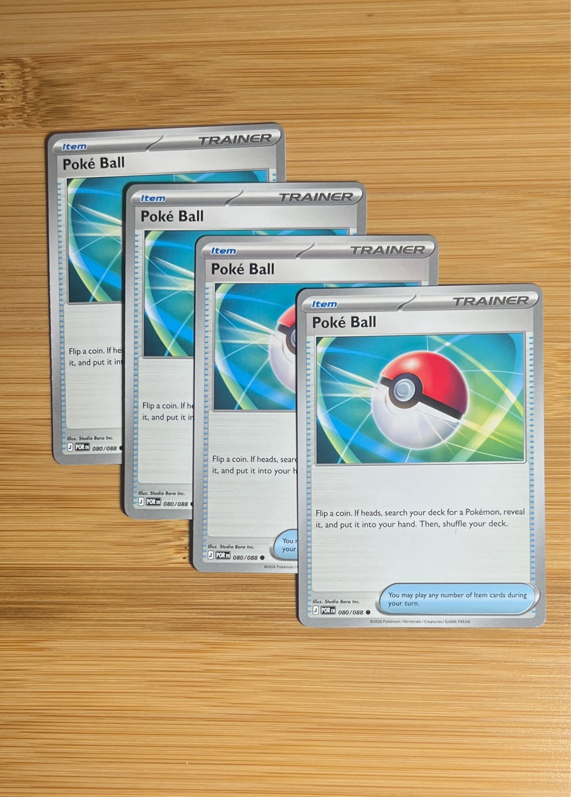 Poké Ball 4x - Pokémon Perfect Order #080/088