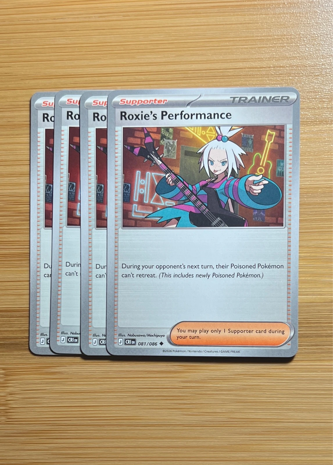 Roxie's Performance 4x - Pokémon Chaos Rising #081/086