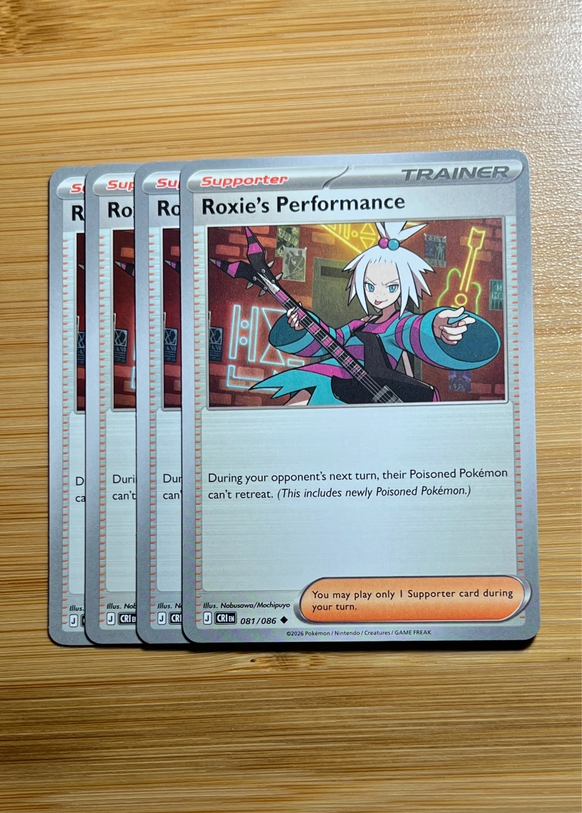Roxie's Performance 4x - Pokémon Chaos Rising #081/086