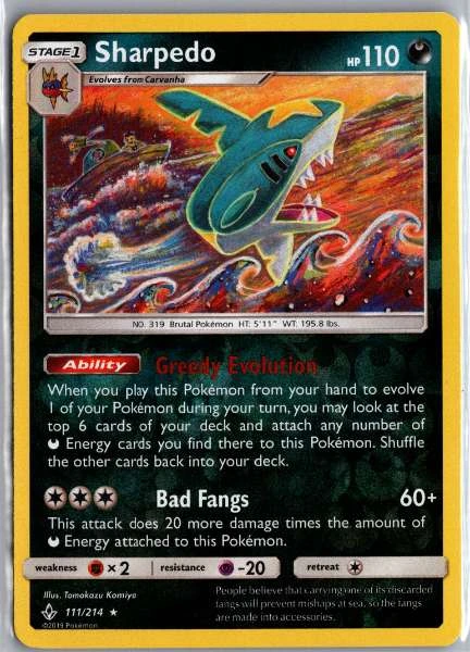 Sharpedo - Unbroken Bonds #111/214