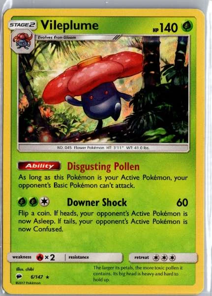 Vileplume - Burning Shadows #6/147