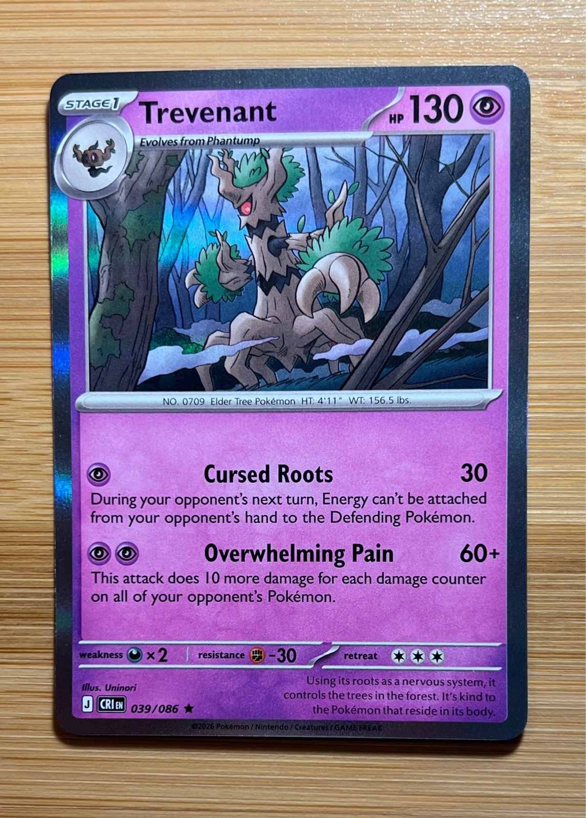 Trevenant - Pokémon Chaos Rising #039/086