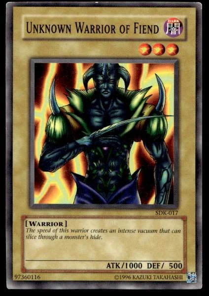 Unknown Warrior of Fiend - Starter Deck: Kaiba #SDK-017