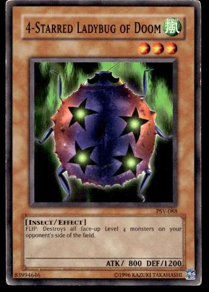 4-Starred Ladybug of Doom - Pharaoh's Servant #PSV-088