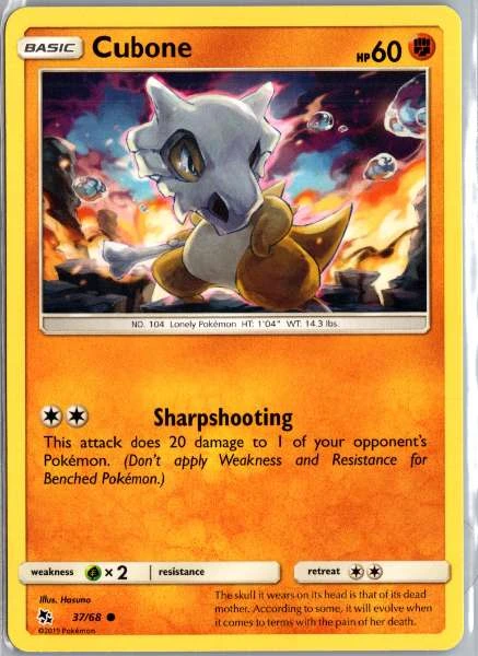 Cubone - Hidden Fates #37/68