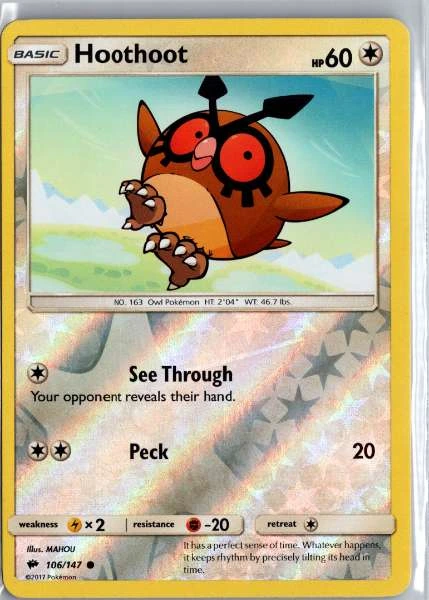 Hoothoot - Burning Shadows #106/147
