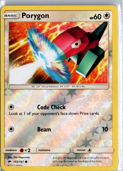 Porygon - Burning Shadows #103/147