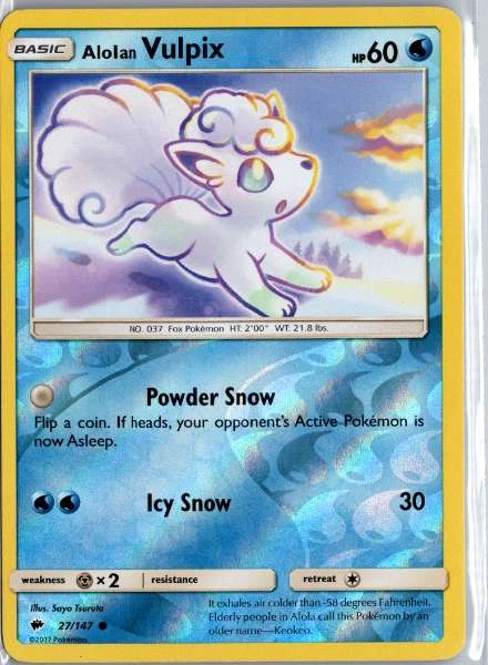 Alolan Vulpix - Burning Shadows #27/147