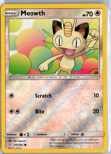 Meowth - Team Up #125/181