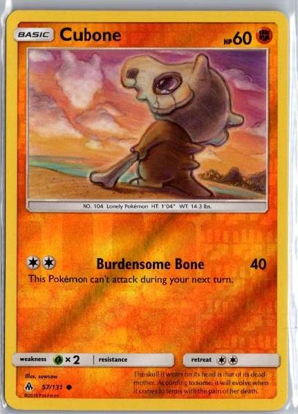 Cubone - Forbidden Light #57/131
