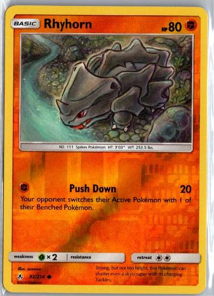 Rhyhorn - Unbroken Bonds #92/214