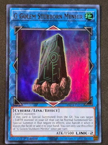 G Golem Stubborn Menhir - Battles of Legend: Crystal Revenge #BLCR-EN043