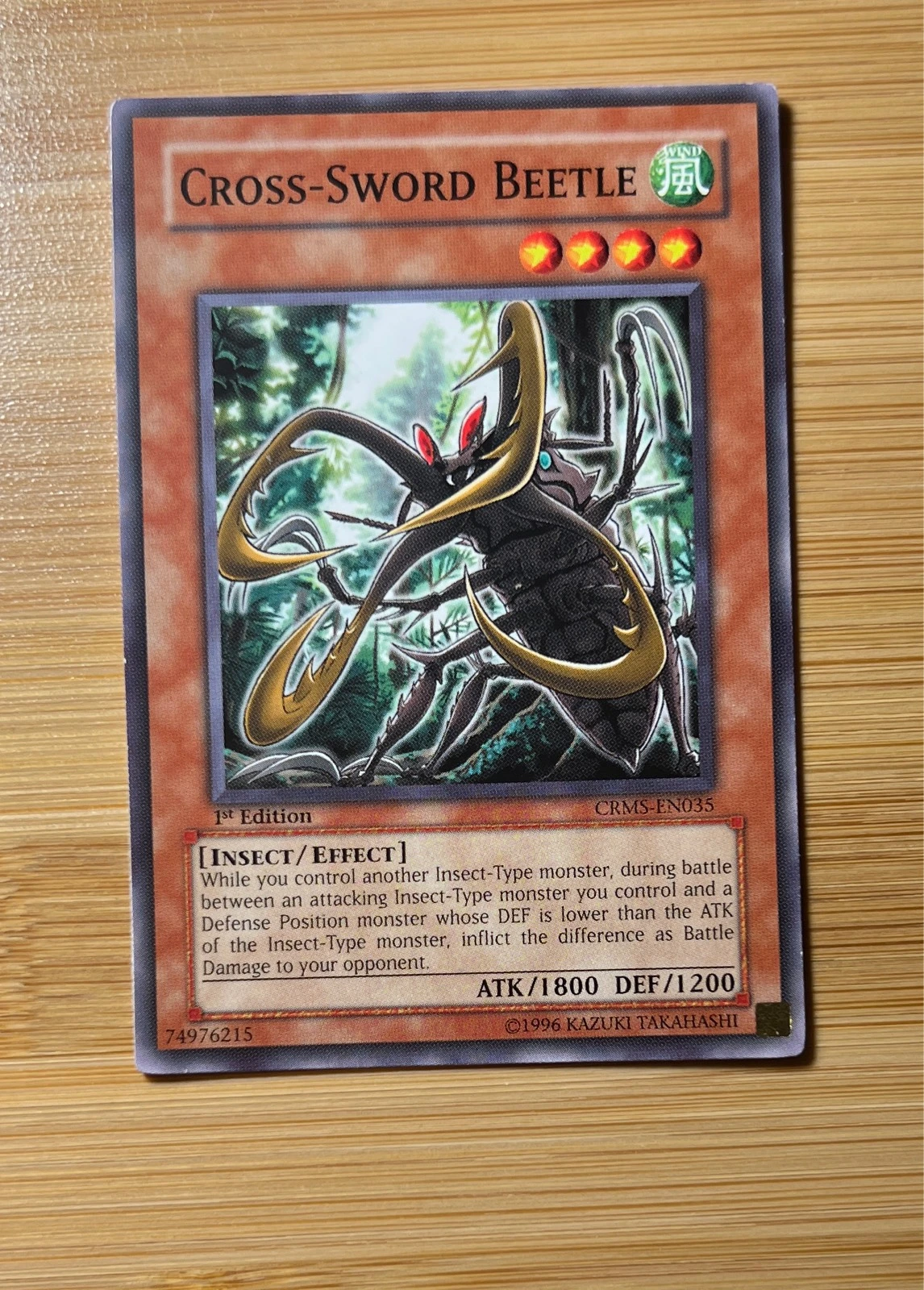 Cross-Sword Beetle - Crimson Crisis #CRMS-EN035