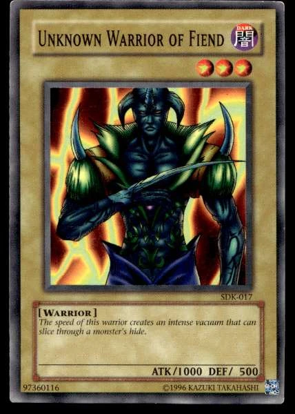 Unknown Warrior of Fiend - Starter Deck: Kaiba #SDK-017