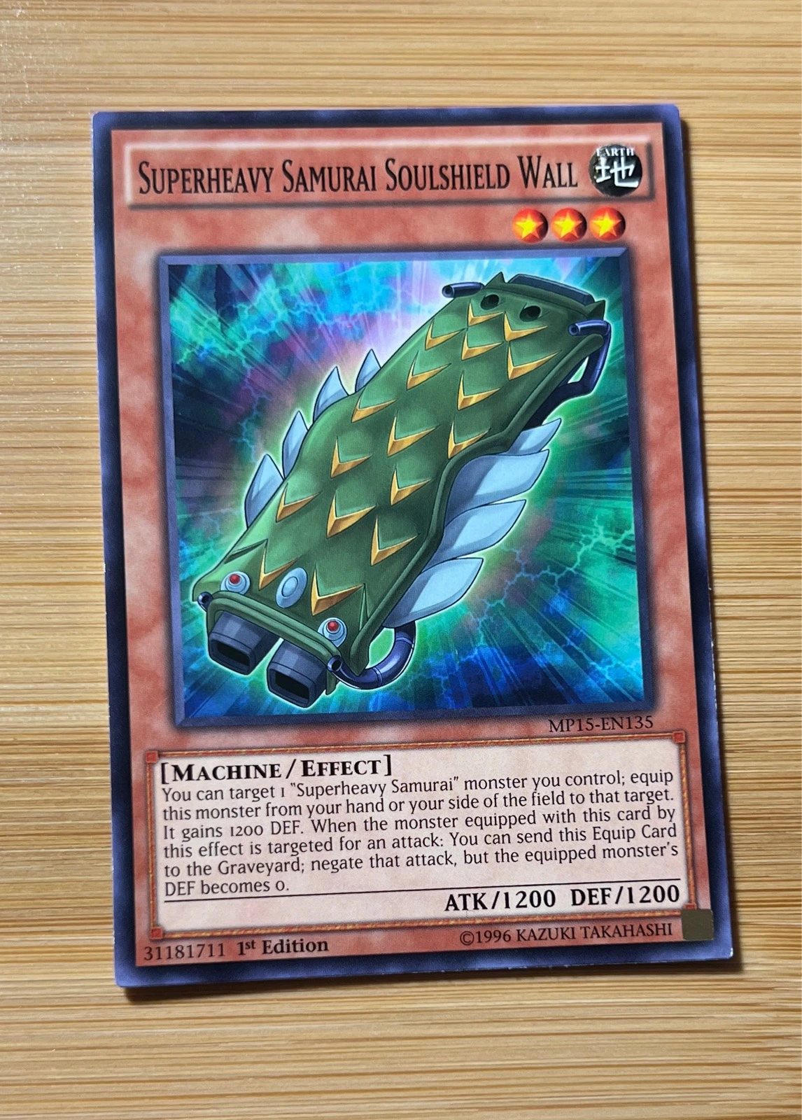 Superheavy Samurai Soulshield Wall - 2015 Mega Tin Mega Pack #MP15-EN135