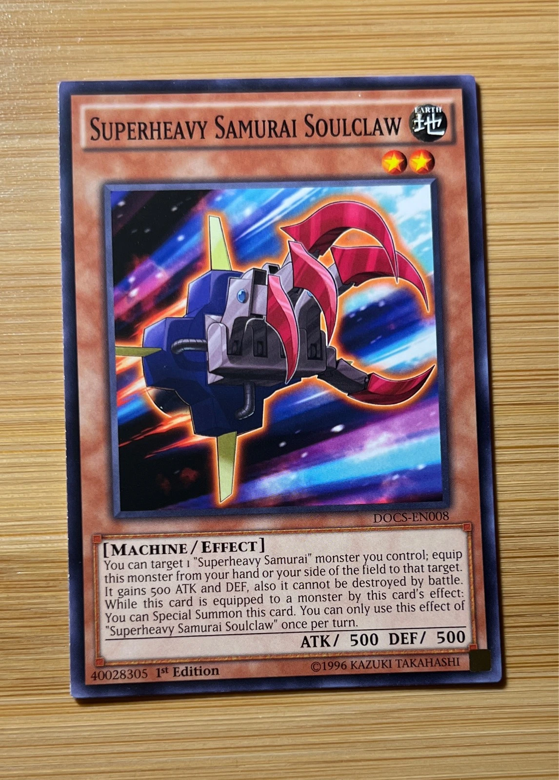 Superheavy Samurai Soulclaw - Dimension of Chaos #DOCS-EN008