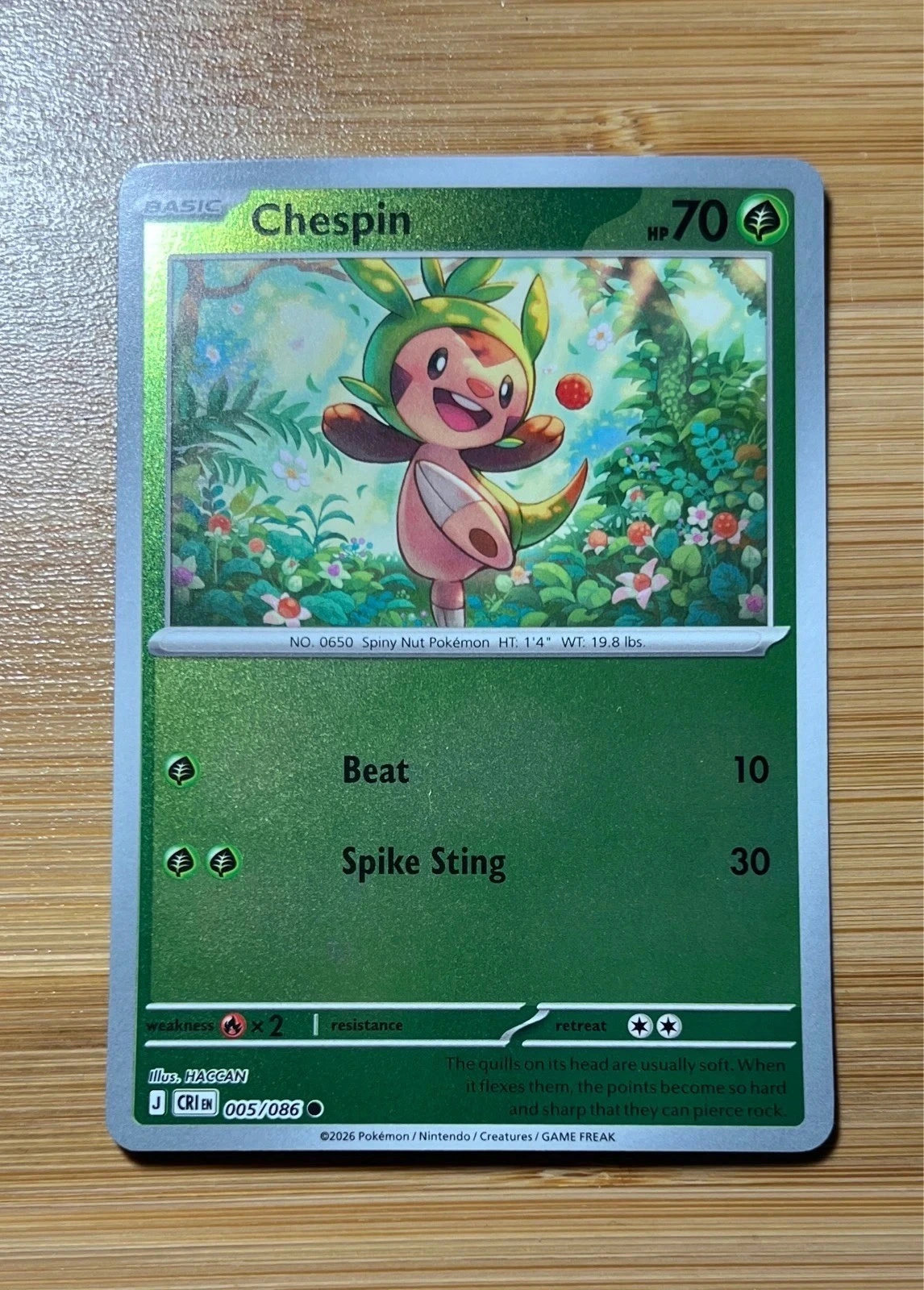 Chespin - Pokémon Chaos Rising #005/086
