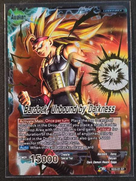 Bardock, Unbound by Darkness - Cross Worlds #SD3-01