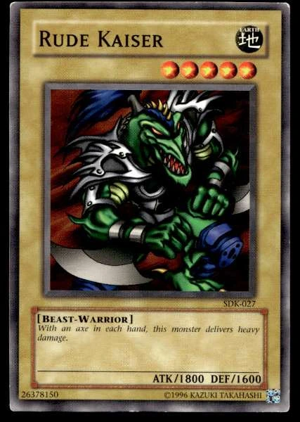 Rude Kaiser - Starter Deck: Kaiba #SDK-027