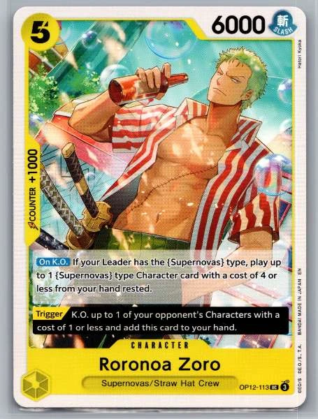 Roronoa Zoro - Legacy of the Master #OP12-113