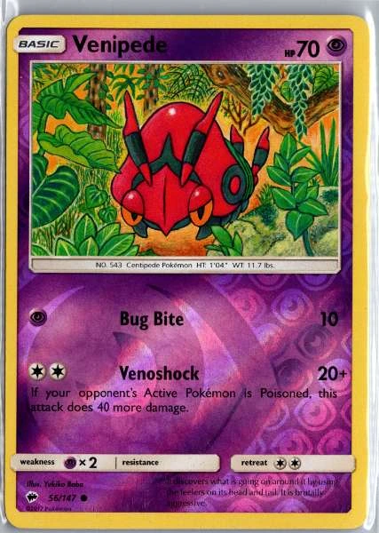 Venipede - Burning Shadows #56/147