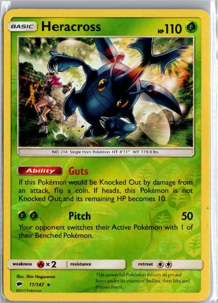 Heracross - Burning Shadows #11/147