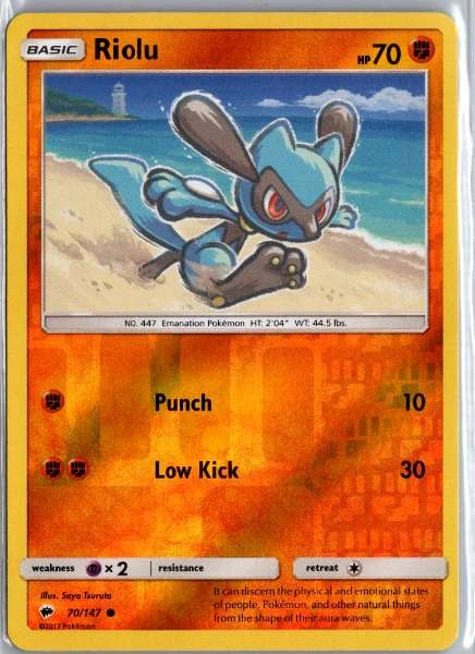 Riolu - Burning Shadows #70/147