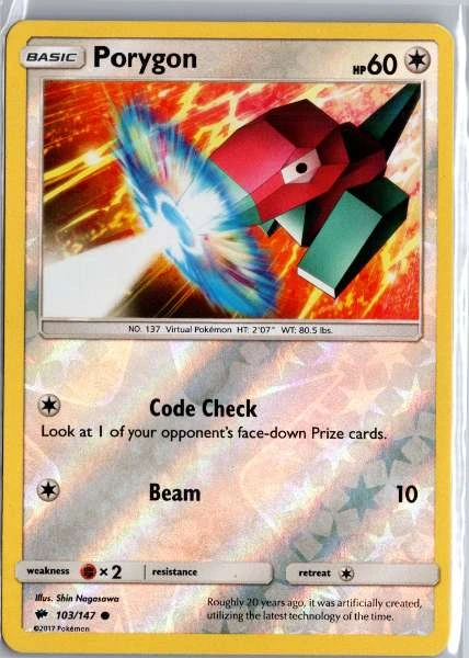 Porygon - Burning Shadows #103/147