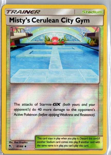 Misty's Cerulean City Gym - Hidden Fates #61/68