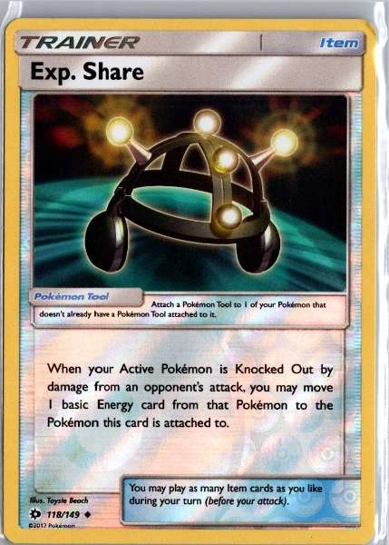 Exp. Share - Sun & Moon Base Set #118/149