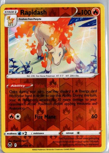 Rapidash - Silver Tempest #022/195