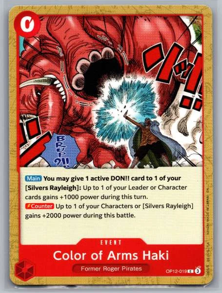 Color of Arms Haki - Legacy of the Master #OP12-019