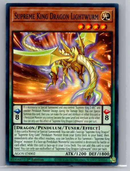 Supreme King Dragon Lightwurm - Age of Overlord #AGOV-EN002