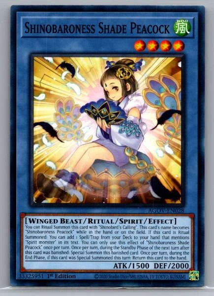 Shinobaroness Shade Peacock - Age of Overlord #AGOV-EN028