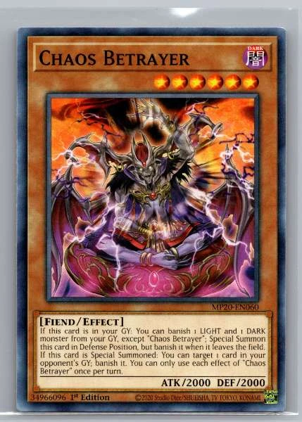 Chaos Betrayer - 2020 Tin of Lost Memories #MP20-EN060