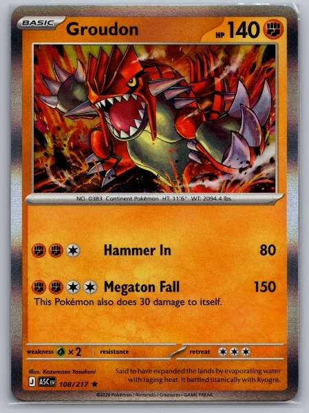 Groudon - Ascended Heroes #108/217