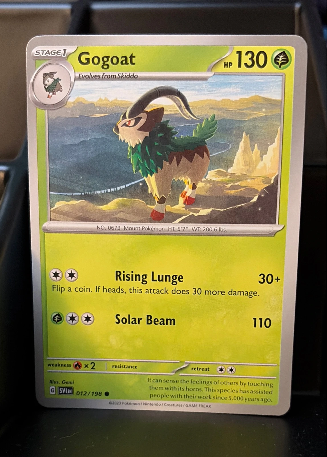 Gogoat 012/198 Common Scarlet & Violet Pokemon Near Mint #012/198