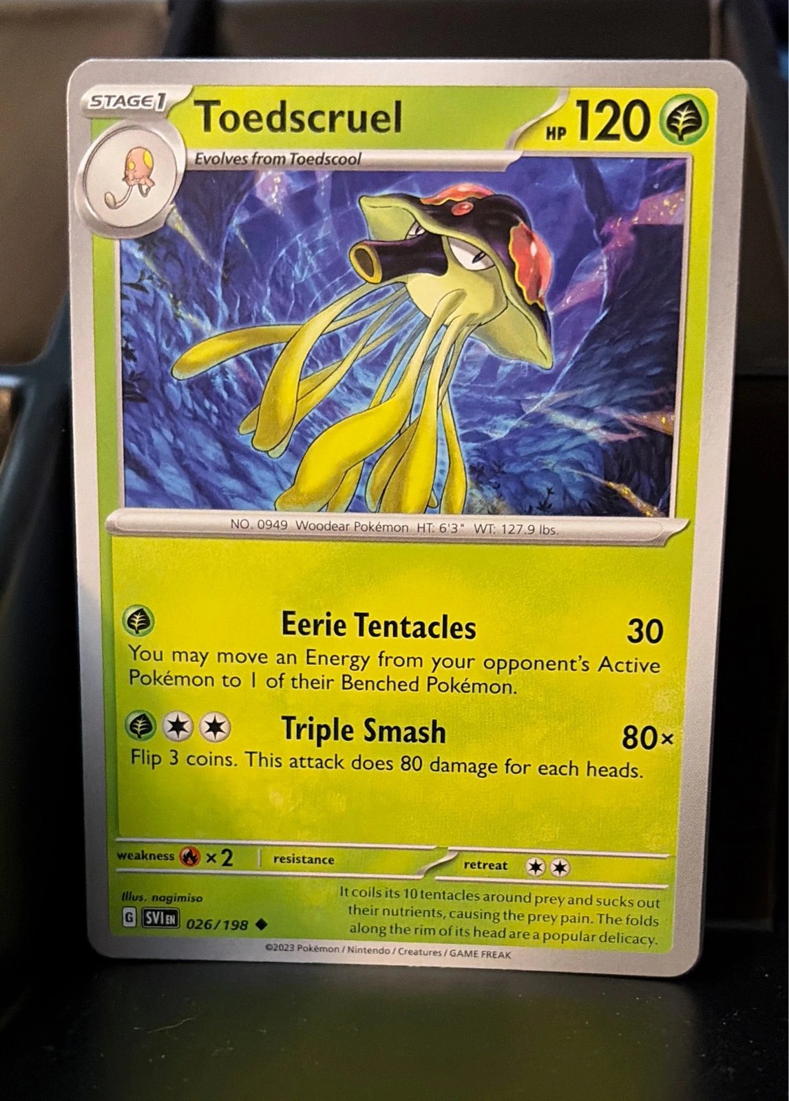 Toedscruel 026/198 Uncommon SV01: Scarlet & Violet Base Set NM #026/198