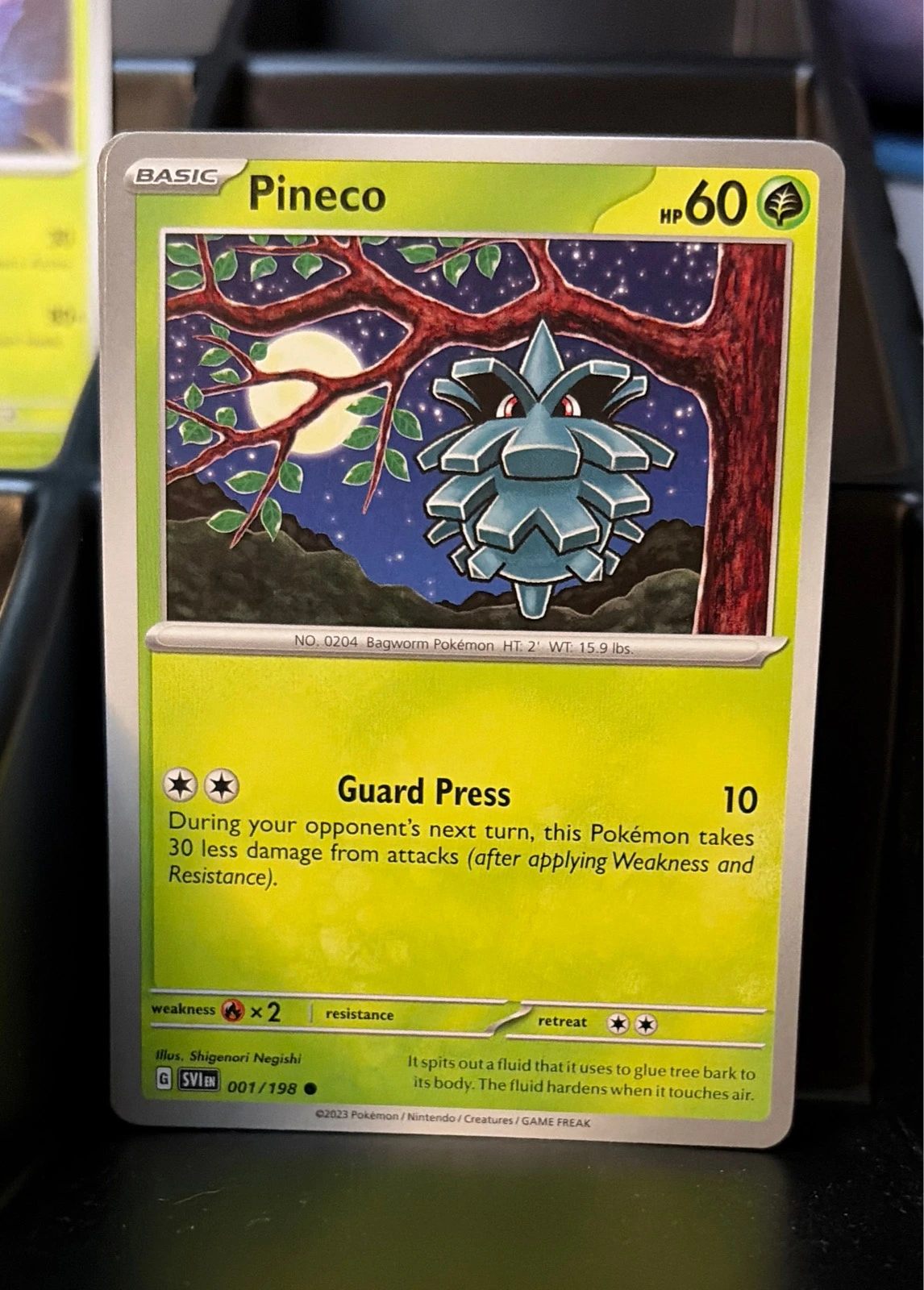 Pineco 001/198 Common Scarlet & Violet Pokemon Near Mint #001/198