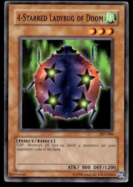 4-Starred Ladybug of Doom - Pharaoh's Servant #PSV-088