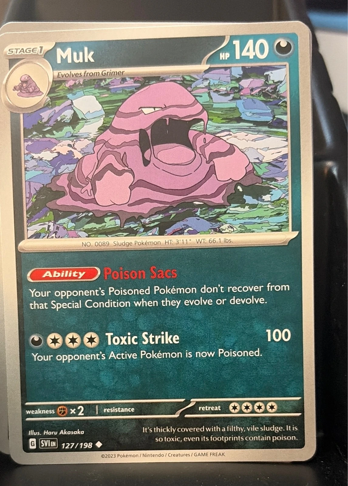 Muk 127/198 Uncommon Scarlet & Violet Pokemon Near Mint #127/198