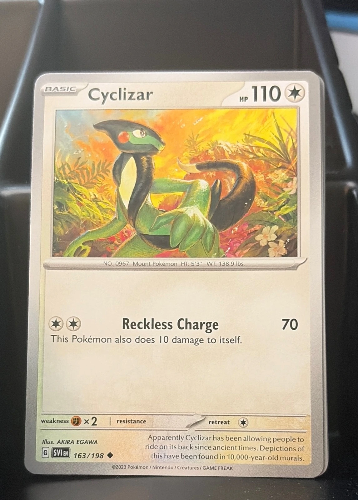 Cyclizar 163/198 Uncommon SV01: Scarlet & Violet Base Set NM #163/198