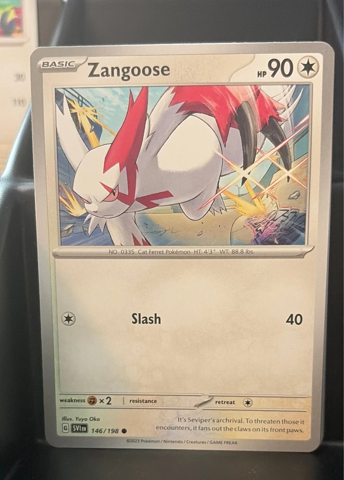Zangoose 146/198 Common SV01: Scarlet & Violet Base Set NM #146/198