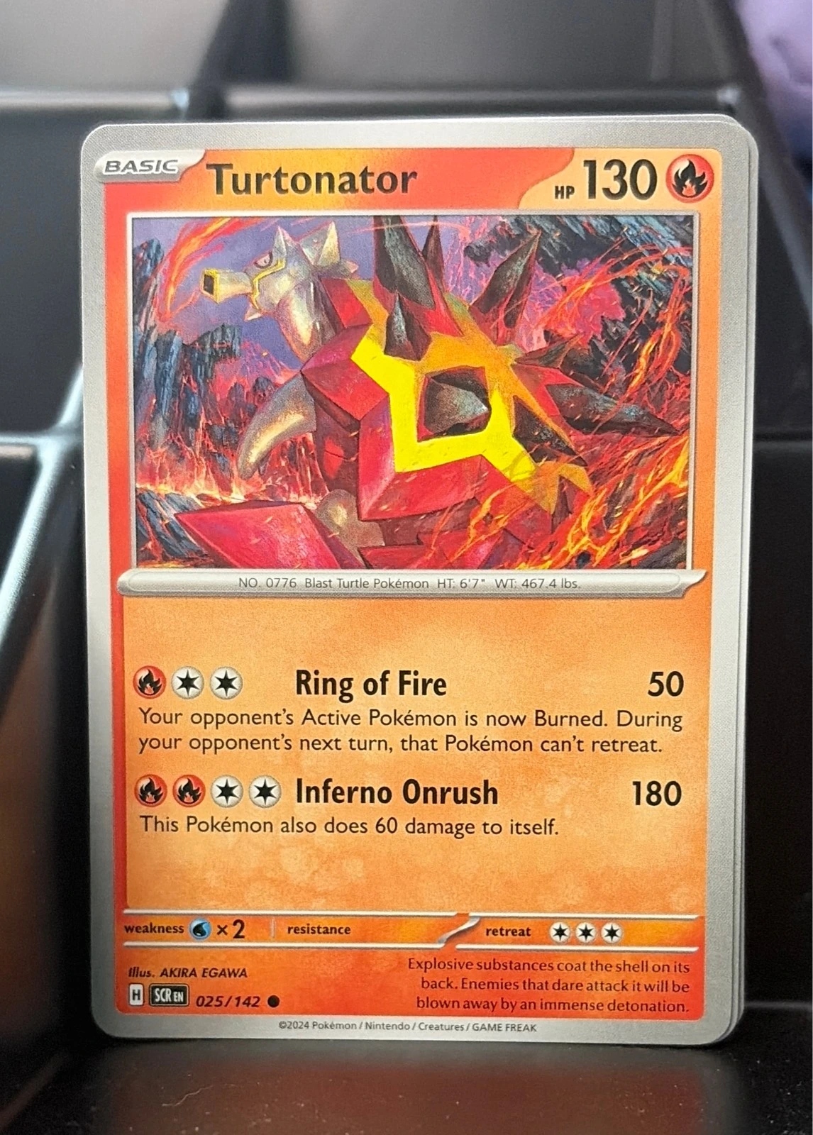 Turtonator Common SV07: Stellar Crown 025/142 NM #025/142