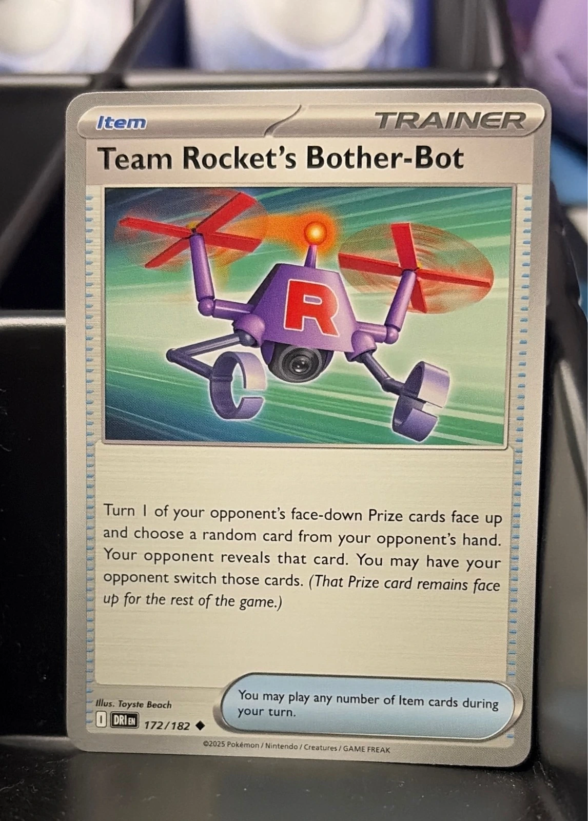 Team Rocket's Bother-Bot Uncommon SV10: Destined Rivals 172/182 NM #172/182