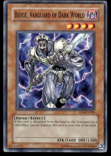 Beiige, Vanguard of Dark World - Elemental Energy #EEN-EN020